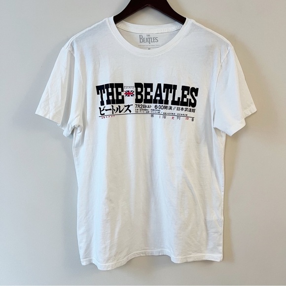 KOAJ The Beatles Graphic Tee Short Sleeves Size Medium White Cotton - Picture 1 of 6